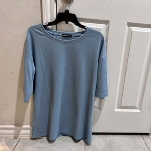 blue/Grey short sleeve top